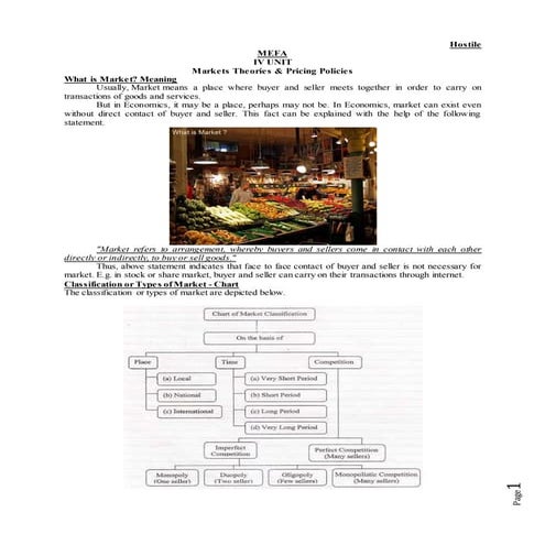 Business Economics Unit 4