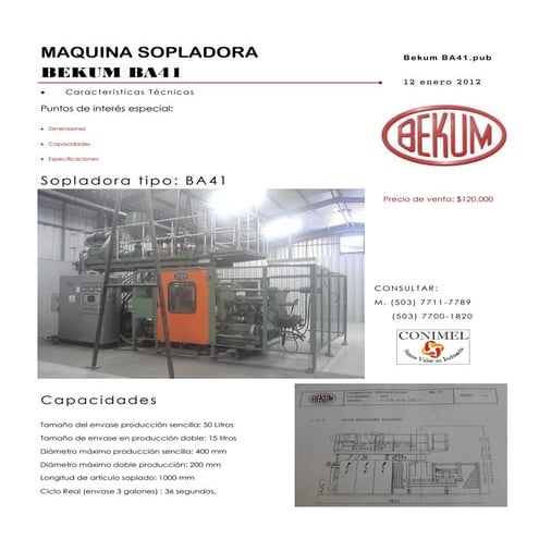 Bekum BA 41 | PDF