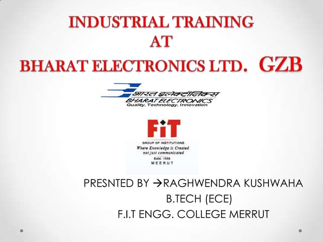 training report Bel, gzb