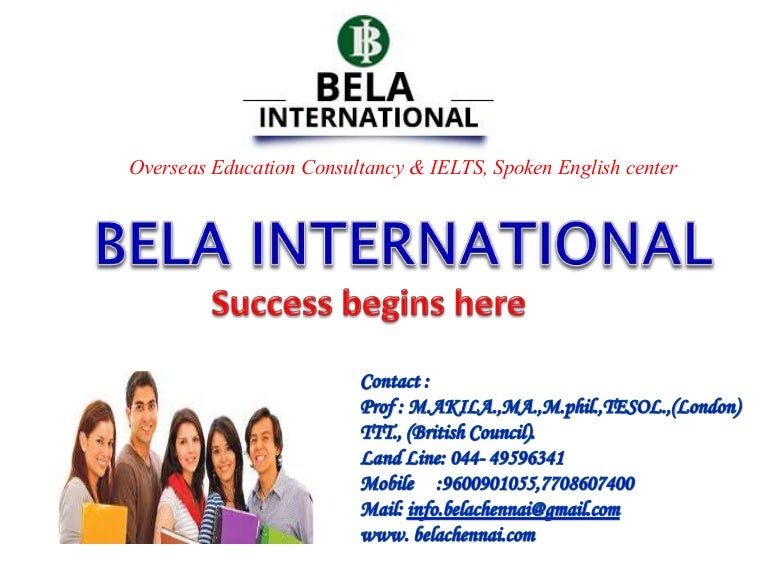 Bela Ielts Spoken English Profile
