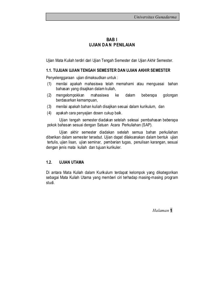 Contoh Soal Tes Masuk Gunadarma