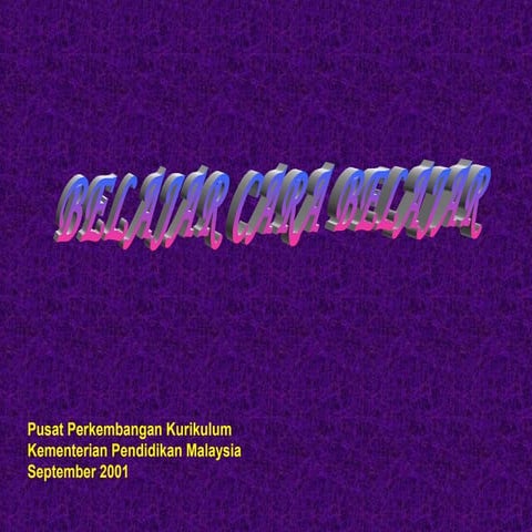 Belajar cara belajar