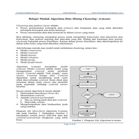 Belajar mudah algoritma data mining k means