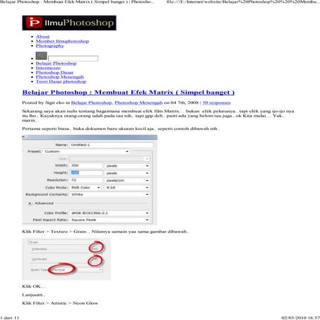 Belajar photoshop   membuat..