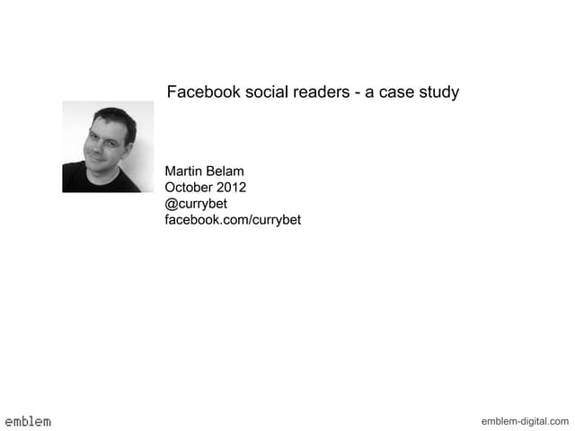 Engaging Facebook through EDGErank, Content and Killer Apps