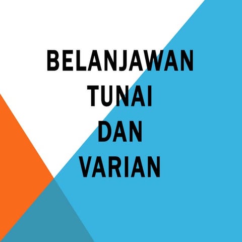 Belanjawan tunai