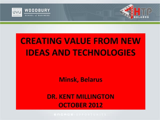 training of Professor Kent Millington