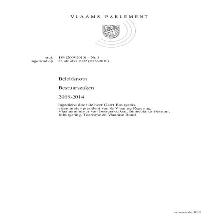 Project Interne Organisatie van een gemeente | PPTX