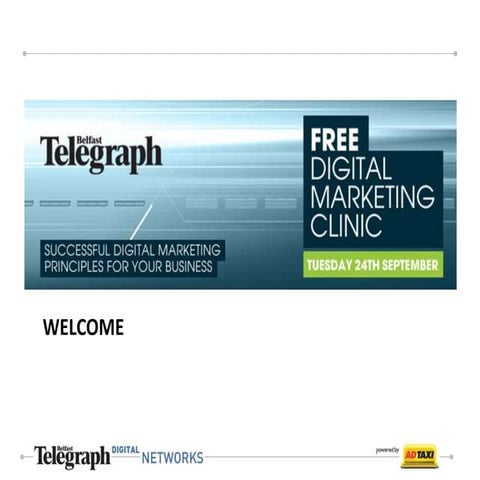 Belfast Telegraph Digital Clinic Tues 24th Sept 2013