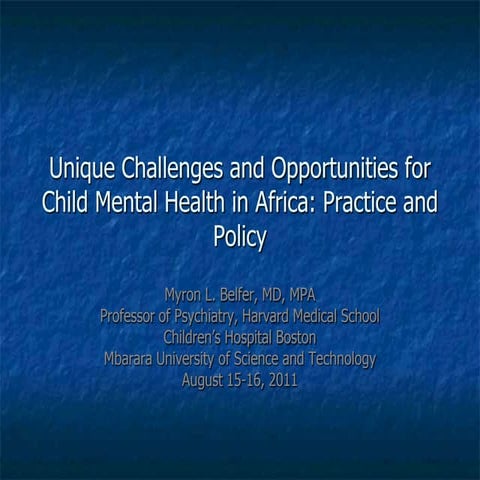 Adolescent Mental Health: Common Mental Health Issues in Youth | PPTX
