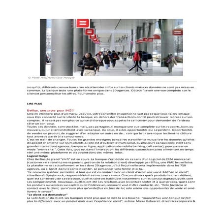 Belfius s'équipe d'Efficy