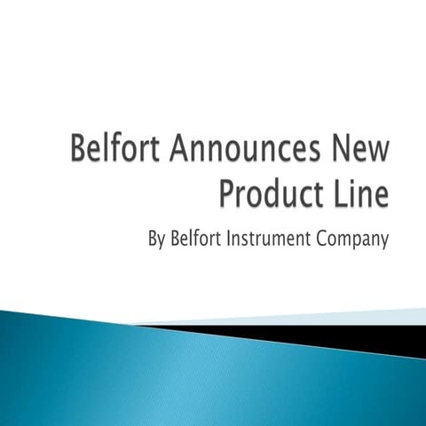 Belfort Announces New Product Line 