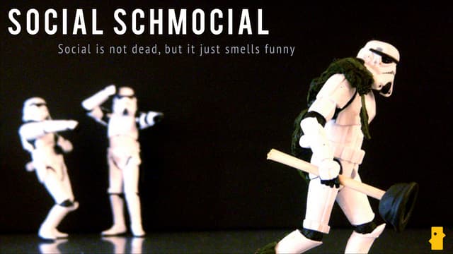 "Social Schmocial. Social is not dead, but it just smells funny" - Google Apps For Business  - Belgaug