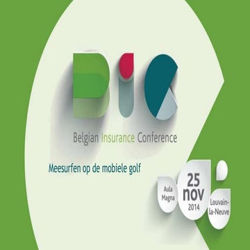 Meesurfen op de mobiele golf (Claude Rapoport) - Belgian Insurance Conference 2014