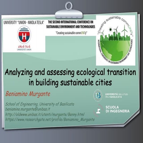 Analyzing and assessing ecological transition in building sustainable cities