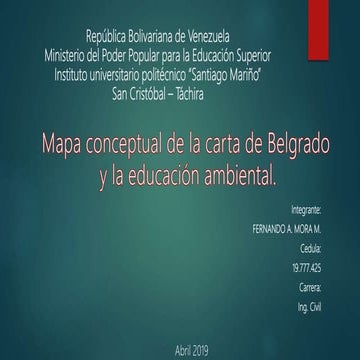 La carta de belgrado | PPTX