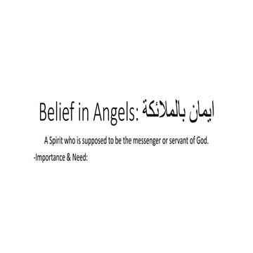 Belief in angels 