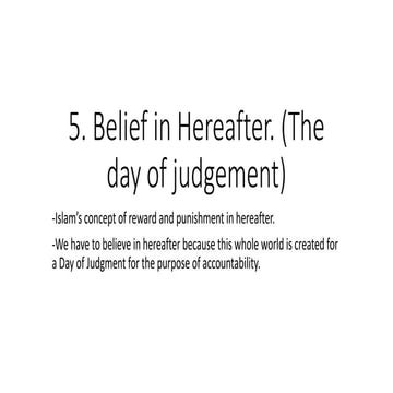 Belief in hereafter