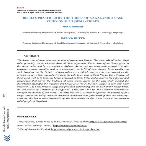 Beliefs prasticed by  the tribes of naga land