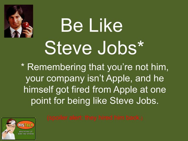 Be like steve