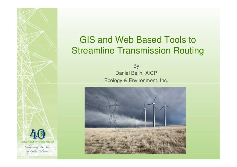 GIS tools for transmission line routing