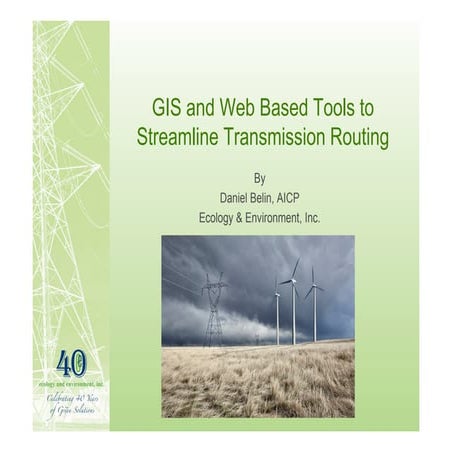 GIS tools for transmission line routing