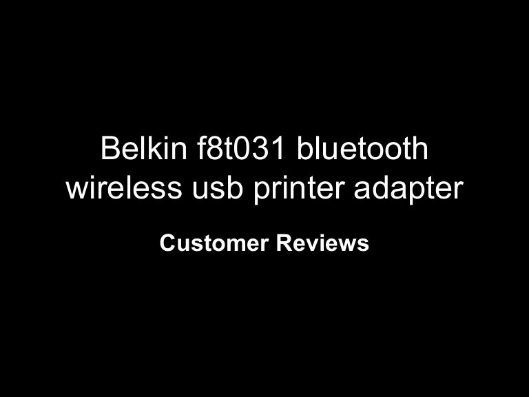 belkin bluetooth printer adapter