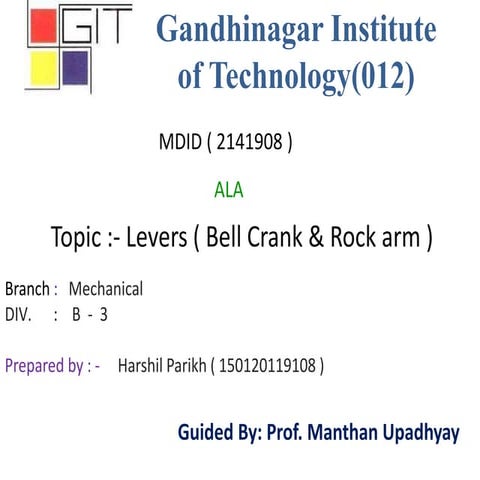 Bell crank & rocker arm liver