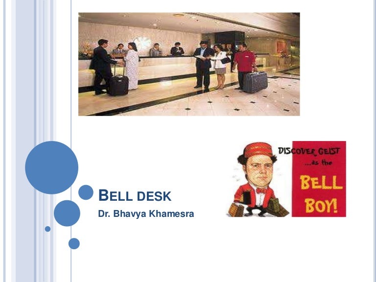 Bell desk in a hotel