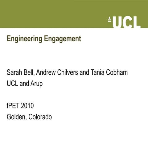 Engineering engagement