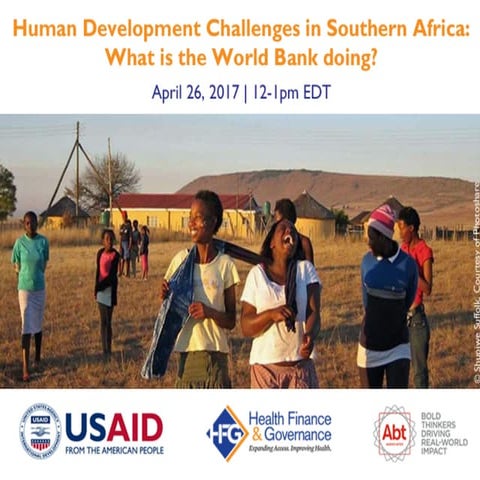 Human Development Challenges in Southern Africa – What is the Bank doing?