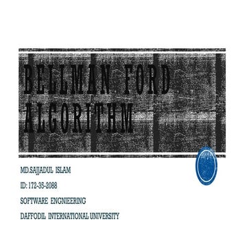 bellman for algorithm of design and analysis of algorithm pptx