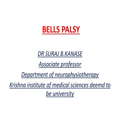 Bells palsy