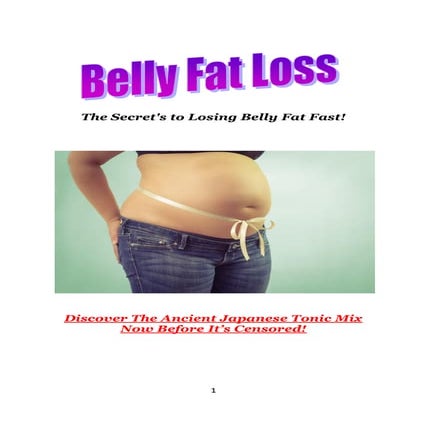 Belly fat loss   the secret's to losing belly fat fast!