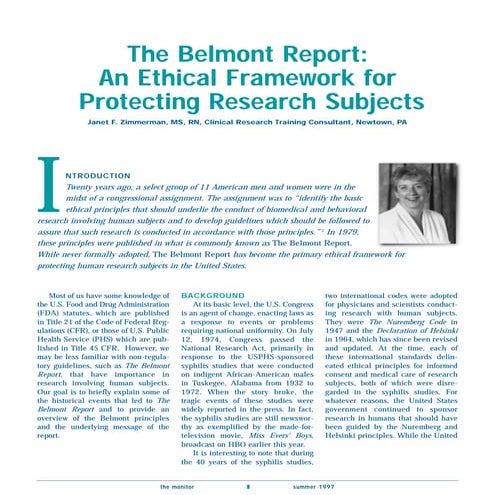 Belmont report