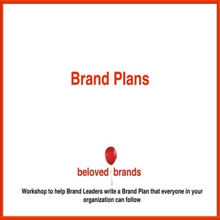 Brand Plan Workshop