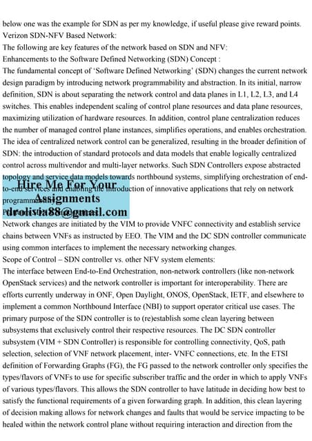 SDN( Software Defined Network) and NFV(Network Function Virtualization ...