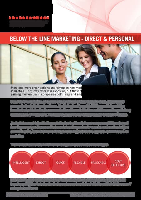 Below The Line Marketing