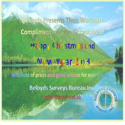 HAPPY NEW YEAR AND MERRY CHRISTMAS 2013