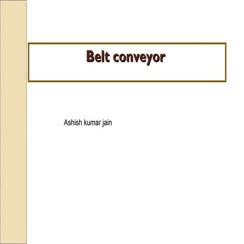 Belt Conveyor System