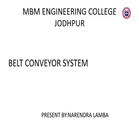 Belt conveyor