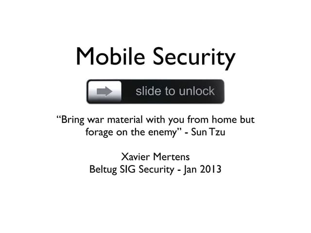 Mobile Security