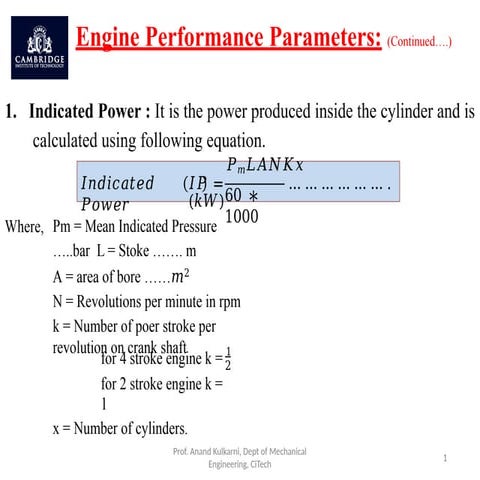BEMEM_Module 3 ic engines and few numericals