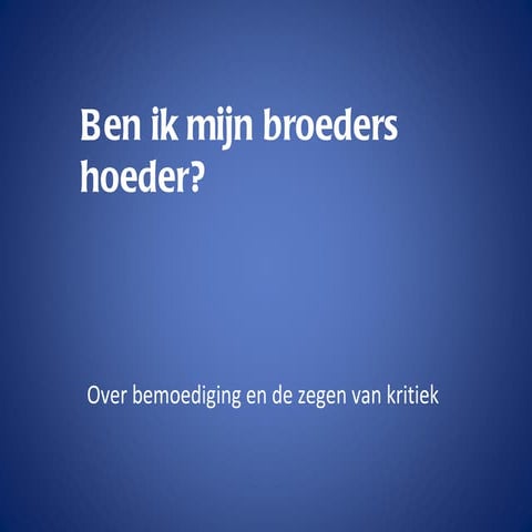 Bemoedigen | PPT