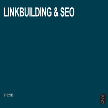 Linkbuilding in SEO - Short introduction