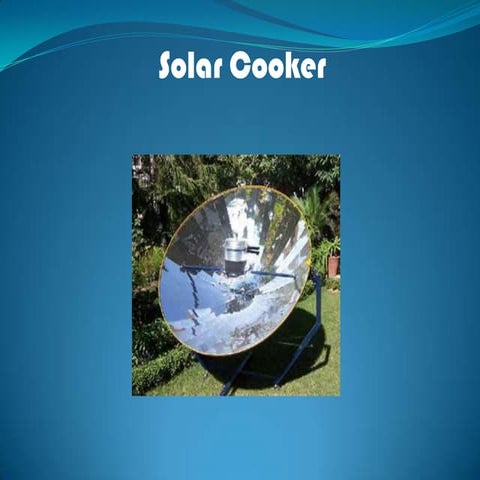Solar cooking project | ODP
