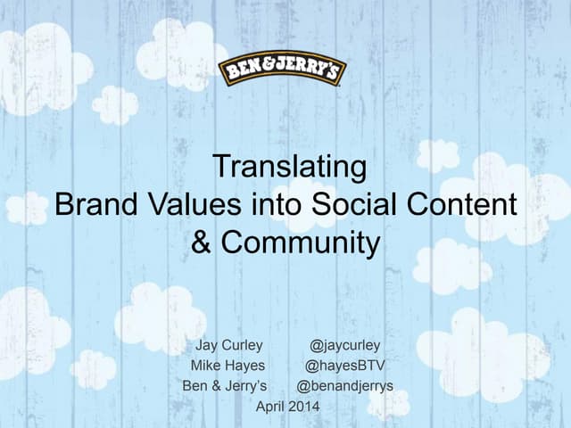 How Ben & Jerry’s translate brand v...