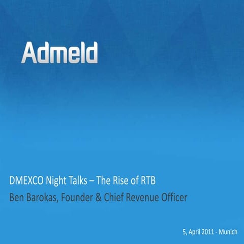 Ben Barokas Presents "The Rise of RTB" at Dmexco Night Talks 