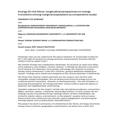 Power of partnership conference: Poster: Energy on the move