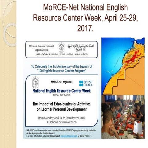 MoRCE-Net National English Resource Centers’ week. Some activities of MoRCE-N...